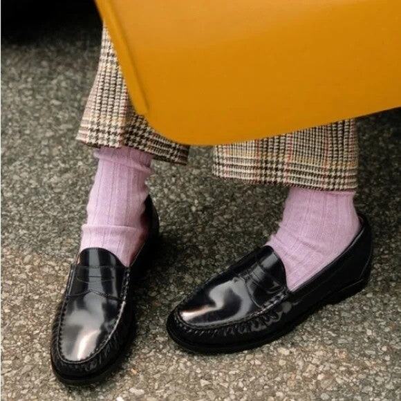 J.Crew Leather Winona Penny Loafers Black - 8 - Picture 1 of 5